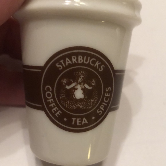 2016 Starbucks Holiday Ornament Coffee Tea Spices Ceramic 2 1/2 inches - Picture 2 of 4